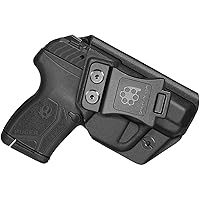 Amberide IWB & OWB KYDEX Holster Fit: Ruger LCP MAX .380 Pistol, Inside Outside Waistband Concealed Carry Holster, Adjustable Cant & 'Posi-Click' Retention, USA Made by Amberide