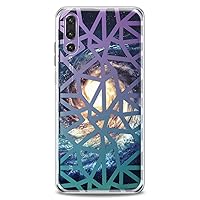 Case Replacement for Huawei Honor 70 20 Pro 10 Lite 50SE Magic Note 10 20 Play Striped Space Clear Colorful Cute Soft Girls White Lines Print Galaxy Flexible Silicone Slim fit Design Elegant