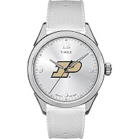 Timex Tribute Women's Collegiate Athena 40mm Watch - Purdue Boilermakers with Silicone Strap