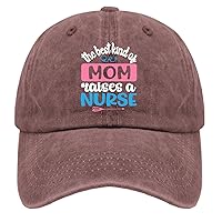 The Best Kind of Mom Raises A Nurse Caps Outdoor Hat Pigment Black Womens Baseball Hat Gifts for Her Cool Caps