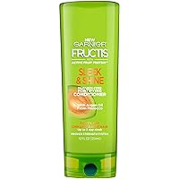 Fructis Sleek and Shine Conditioner, Frizzy, Dry, Unmanageable Hair, 12 fl; oz.