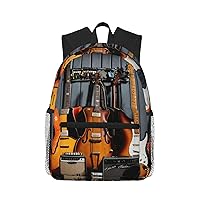 Electric Guitarwaterproof High School Bookbag,Lightweight Casual Travel Daypack,College Backpack Men