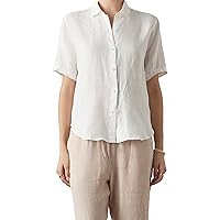 Women's Claremont Woven Linen Button Up Shirt