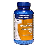 Member's Mark Triple Strength Glucosamine 1500mg & Chondroitin MSM 1288mg Tablets (1 Bottle (220 Tablets))