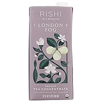 Rishi Tea London Fog Concentrate Beverage - USDA Certified Organic, Black Tea and Bergamot, Energy-Boosting - 32 fl oz Carton, 8 Servings