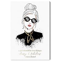 The Oliver Gal Artist Co. Fashion and Glam Wall Art Canvas Prints 'Classy and Fabulous Paris Woman' Outfits