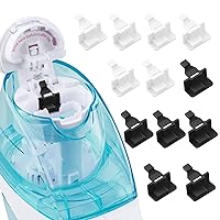 Silicone Saltwater Pods Refills Accessories Compatible with Navage Nasal Care Nasal Irrigation System - Save Salt Water pods for Easy Operation (6 Black + 6 White)