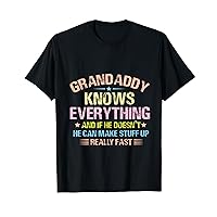 Funny Grandad Knows Everything, Vintage GrandPa Father's Day T-Shirt
