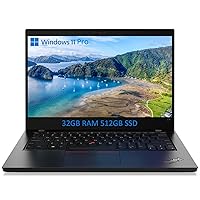 Lenovo ThinkPad L14 Business Laptop Computer, 14in Laptop L14, AMD Ryzen3 4450, 32GB RAM, 512GB SSD, Win11 pro(Renewed)