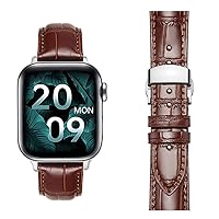 Moran Leather Bands Compatible with Apple Watch 49mm 45mm 44mm 42mm 41mm 40mm 38mm Butterfly Clasp Replacement Calfskin Strap for iWatch Ultra Series 8 7 6 5 4 3 2 1 SE/SE 2