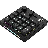 GMMK Macro Pad - Black Mechanical Numpad - 10 Key USB Keypad - Hotswap, Programmable Volume Knob, RGB Backlit, Wired & Wireless Bluetooth- Gaming Keyboard Number Pad