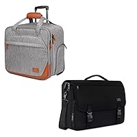 MATEIN Rolling Laptop Bag for Men Women, Messenger Bag for Men, Women Briefcases Lightweight Men's Laptop Bag