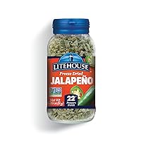 Litehouse Freeze Dried Jalapeno Peppers - Freeze Dried Pepper, Substitute for Fresh Jalapeno, Dried Pepper Flakes, Non-GMO, Gluten-Free - 0.39 Ounce