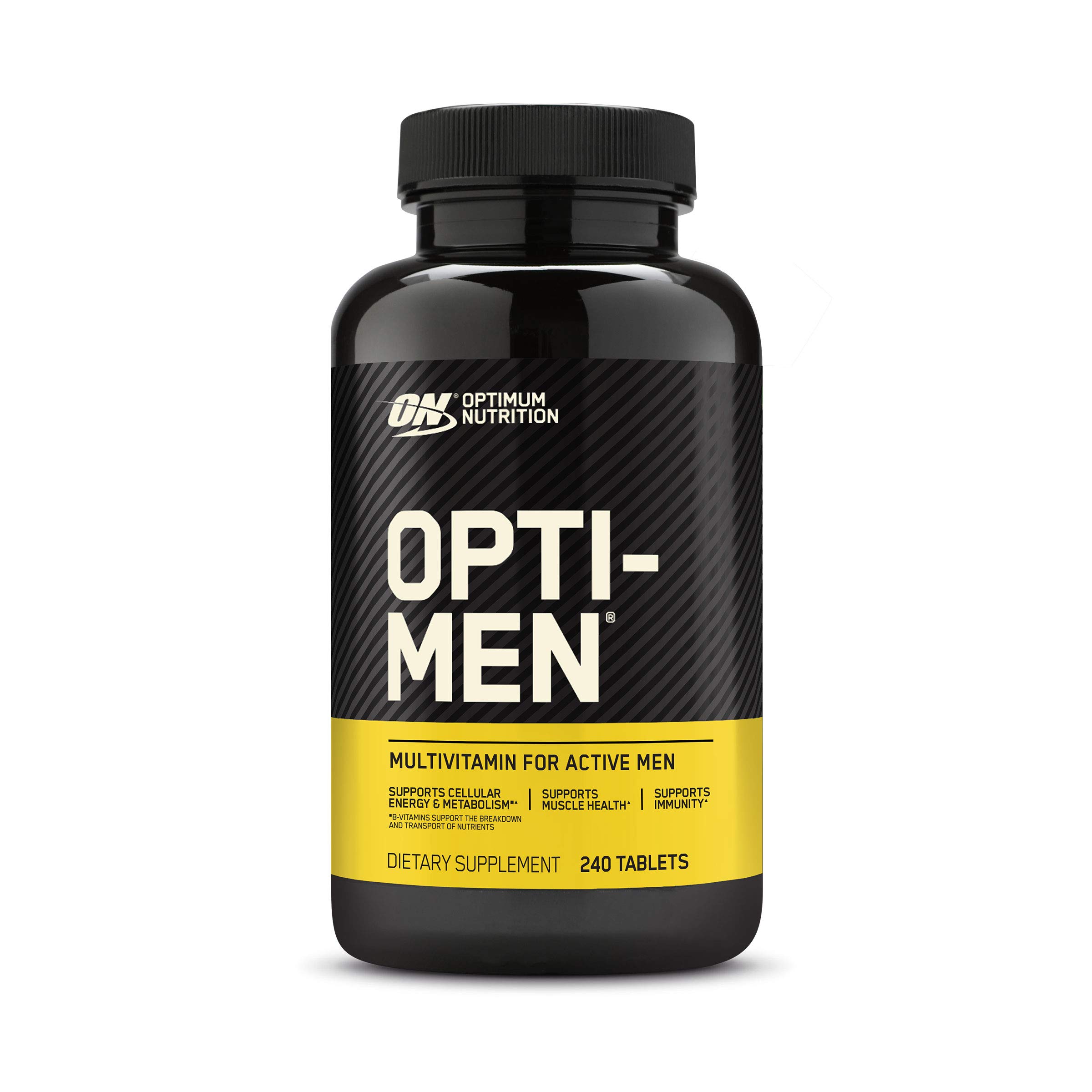 Optimum Nutrition Gold Standard 100% Whey Protein Powder, Double Rich Chocolate 10 Pound & Opti-Men, Mens Daily Multivitamin Supplement, 240 Count