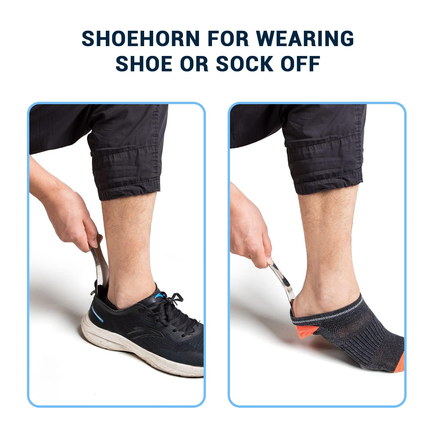Opove Sock Aid and Shoe Horn, Premium Socks Helper with Foam Handles and 31