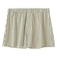 Mens Comfort Lounge Shorts Casual Cotton Bottoms Funny Striped Print Loose Fit Indoor Bedroom Shorts Loungewear Bottoms
