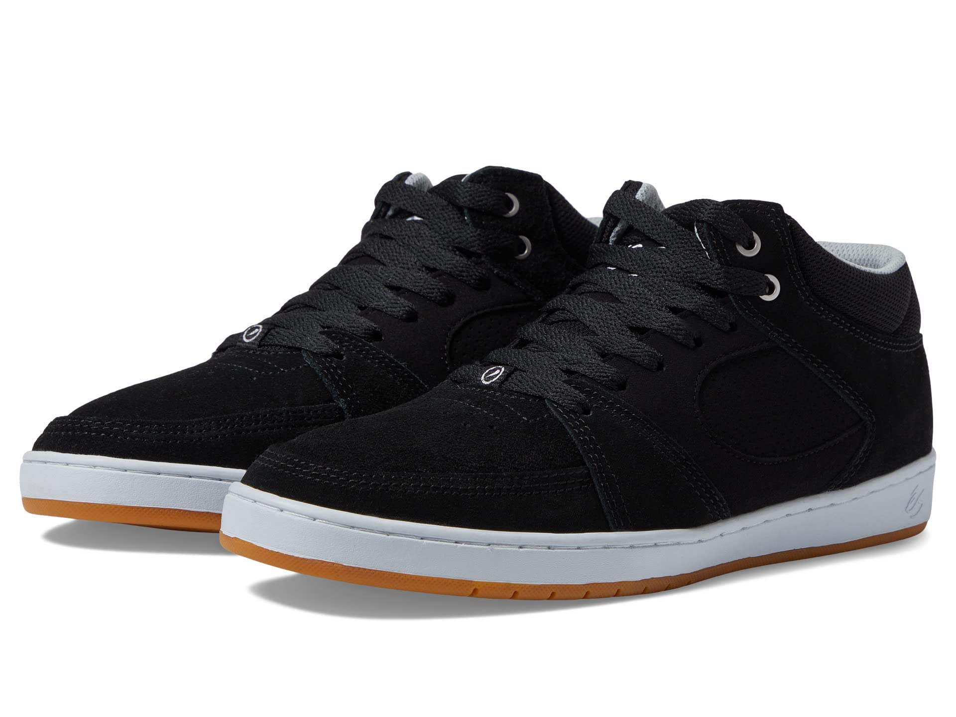 SE Men's Sneakers Skate Shoe, Black/White/Silver, 28.0 cm