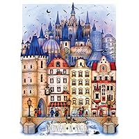 KI Puzzle 1000 Piece Puzzle for Adults Madalina Tantareanu Cities at Midnight: Prague Art Jigsaw Puzzle 27x20 KI Puzzles, Multicolor