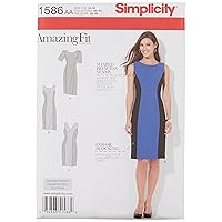 Simplicity 1586 Women's Fit Dress Sewing Pattern, Sizes 10-18