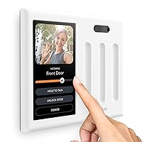 Smart Home Control (3-Switch Panel) — Alexa Built-In & Compatible with Ring, Sonos, Hue, Google Nest, Wemo, SmartThings, Apple HomeKit — In-Wall Touchscreen Control for Lights, Music, & More
