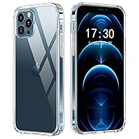 BoxWave Case Compatible with Apple iPhone 12 Pro Max (Case by BoxWave) - TrueView Tempered Glass Case, Hybrid Tempered Glass Back 9H Hardness for Apple iPhone 12 Pro Max - Crystal Clear