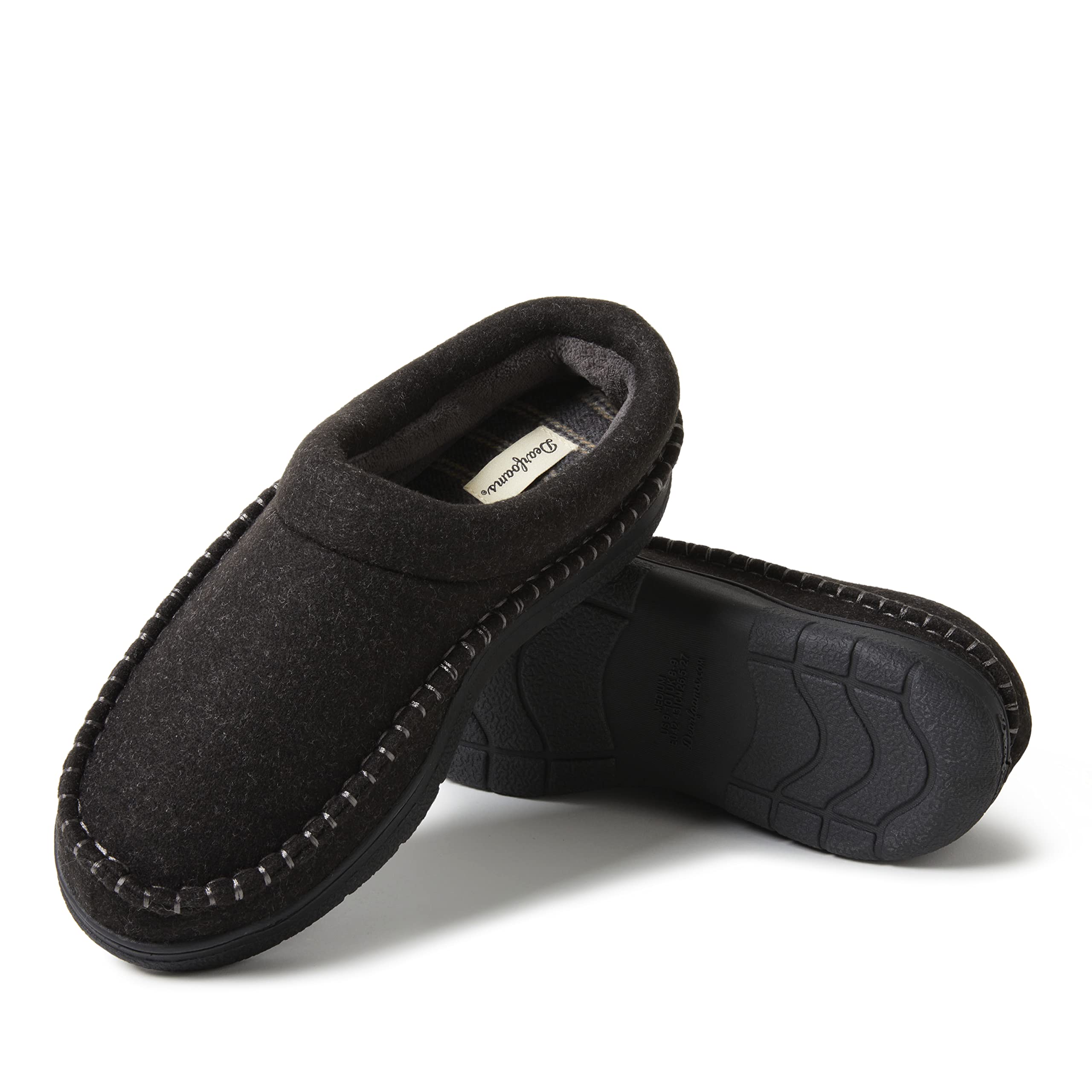 Dearfoams Men's Thompson Memory Foam Clog Slipper