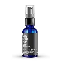 C60 Acne Serum 30ml with Aloe, Rose, MSM, CoQ 10, Vitamins B3 + B5 & Anti Aging Wrinkle Complexes for Men & Women Made with Organic Ingredients