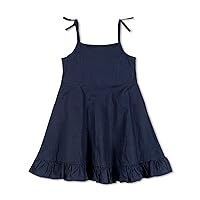Hope & Henry Girls' Sleeveless Fit and Flare Summer Dress