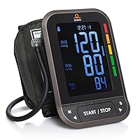 DARIO Blood Pressure Monitor Gen2 | Accurate BP Machine with Backlit Display, Adjustable Cuff (8.75-16.5in) & Carry Case - Unlimited Readings via Bluetooth App