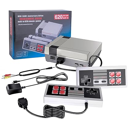 JoFong Retro Classic Mini NES Video Game Consoles.Built-in 620 Classic Games and 2X 4 NES Classic Button Controller AV Output Video Games, It is an Ideal Gift Choice for Children and Adults.