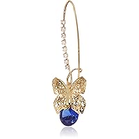 Betsey Johnson CZ Butterfly Dangle Earrings