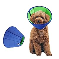 Dog Cone Collar After Surgery Breathable Elizabethan Collar for Dogs Soft Dog Recovery Cone Collar Comfy Adjustable Dog Cones for Large Medium Small Pets (Medium (Depth:8