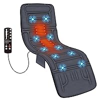 Massage Mat Full Body,Massage Pad with 10 Vibration Motors,Back Massager Pad with Heat,Christmas Gifts for Men Women Mom Dad…