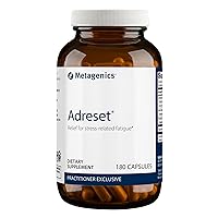 Metagenics Adreset Supplement with Cordyceps, Adaptogens and Ginseng to Help Relieve Stress Related Fatigue - 90 Servings