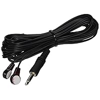 Legrand - C2G Dual Infrared Emitter Cable, Black IR Emitter Cable, 10 Feet IR Infrared Emitter Extension Cable to Use with Remote Control Repeater Kit, 1 Count, C2G 40433