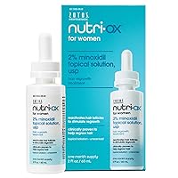 NUTRI-OX 2% Minoxidil for Women | Topical Hair Regrowth Treatment |One Month Supply | 2 Fl Oz
