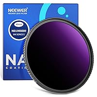 NEEWER 49mm ND1000000 Fixed Neutral Density Lens Filter, 20 Stops Ultra Dark ND Filter for DSLR Camera, Multi Resistant Coated HD Optical Glass, Lens Filter for Celestial Event Photography