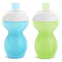 Click Lock™ Bite Proof Sippy Cup, 9 Ounce,2 Count (Pack of 1), Blue/Green