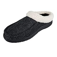 Hanes Comfort Soft Memory Foam Indoor Outdoor Clog Slipper Shoe - Men’s and Boy’s