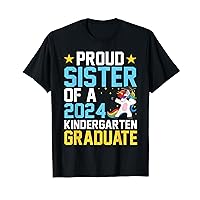 Proud Sister Of A 2024 Kindergarten Graduate Unicorn Dab T-Shirt