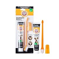 for Pets Dog Dental Care Fresh Breath Kit | Includes Arm & Hammer Baking Soda Dog Toothpaste and Dog Toothbrush | Dog Plaque Removal Kit, Mint
