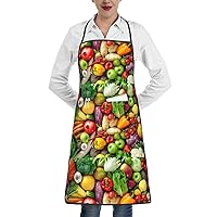 Floral Tree Print Waterproof Aprons For Unisex Adjustable Shoulder Strap Cooking, Bbq, Baking,Painting