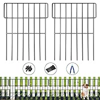 25 Pack Animal Barrier Fence, 1.52in Spike Spacing No Dig Fence 27ft(L) x 17inch(H) Rustproof Metal Defense Fence Border, Dog Rabbits Blocker Fence for Outdoor Yard, with Cable Ties and Cutting Plier