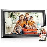32GB Digital Picture Frame 15.6 Inch, Large Digital Photo Frame with 1920 * 1080 IPS Touchscreen, Auto-Rotate, Wall Mountable, Easy Setup, Instantly Share Photos and Videos via Frameo App