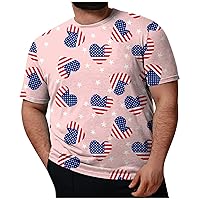 Funny Mens 4th of July Shirt, T Shirts for Men, Men's American Flag Independence Day Short Sleeve Muscle T-Shirt Top