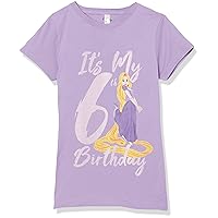 Disney Girl's Rapunzel 6th Birthday T-Shirt
