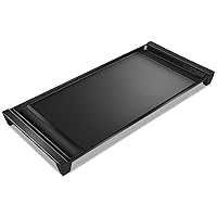 Upgraded WB31X24738 Griddle Replacement Parts for ge Stove, Heavy Duty Cast Iron Griddle 4322558 AP5986291 PS11725207 Compatible With ge Appliance Griddle（Not Universal）,One tray-1 Year Warranty