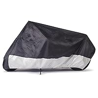 Budge Sportsman Motorcycle Cover, Black, Waterproof, Universal Fit, Fits up to 114