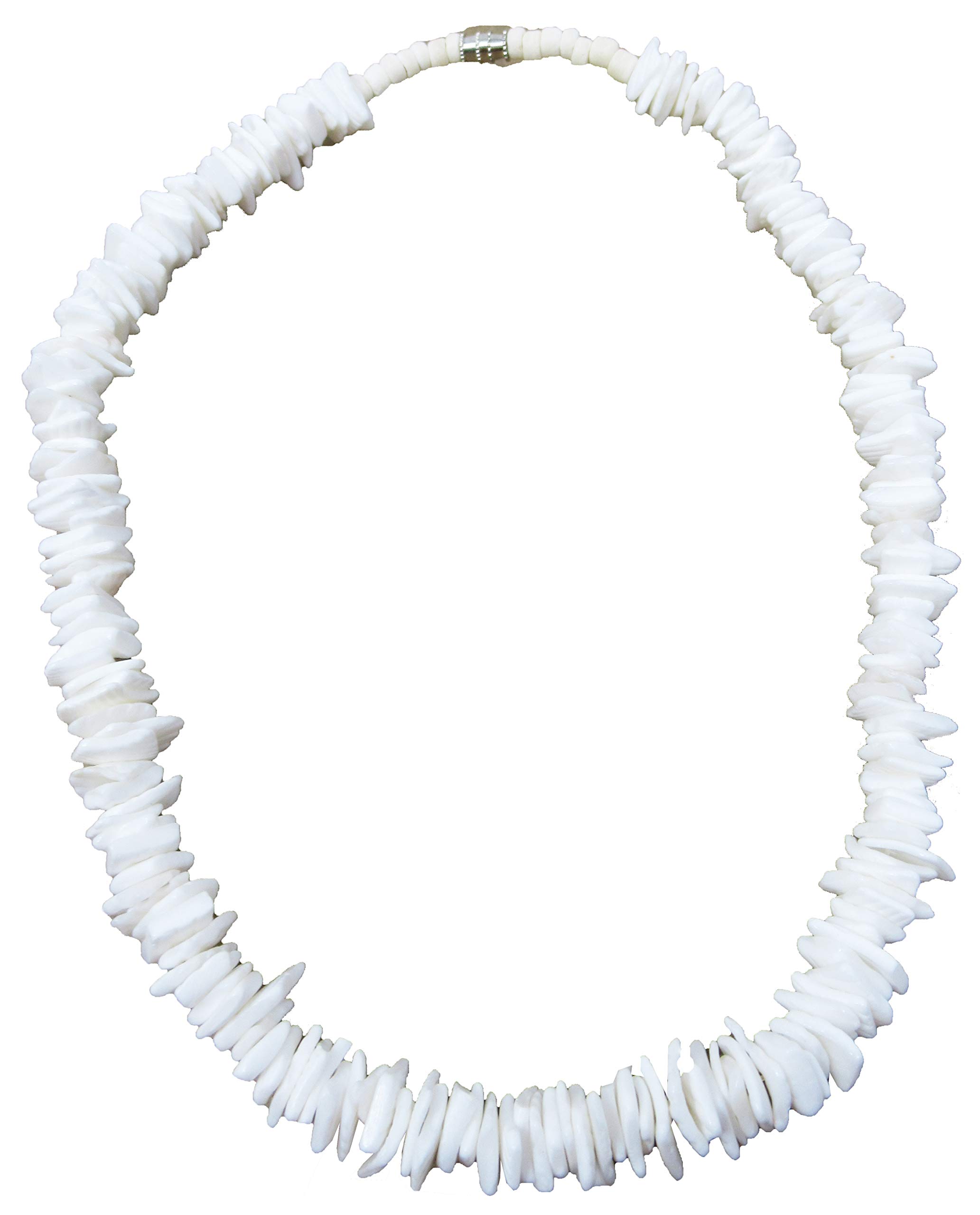 White Beaded Necklace Shell Shape Beads With Tiny Rice Beads - Temu
