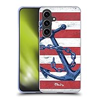 Head Case Designs Officially Licensed Paul Brent Westerly Anchor Nautical Soft Gel Case Compatible with Samsung Galaxy S24+ 5G